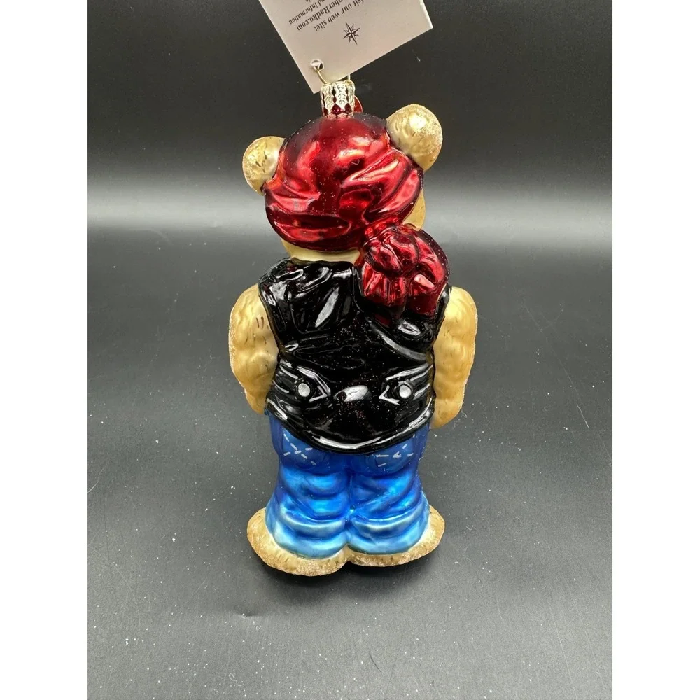 2001 CHRISTOPHER RADKO HARLEY DAVIDSON‎ BEAR ORNAMENT 01-HAR-03 6